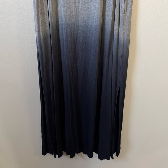 Torrid (NWT) Black Grey Ombre Side slit super soft maxi length dress - Picture 4 of 7